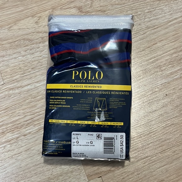 POLO RALPH LAUREN Men's 3-Pk. Classic Cotton Boxer Briefs - Picture 7 of 7